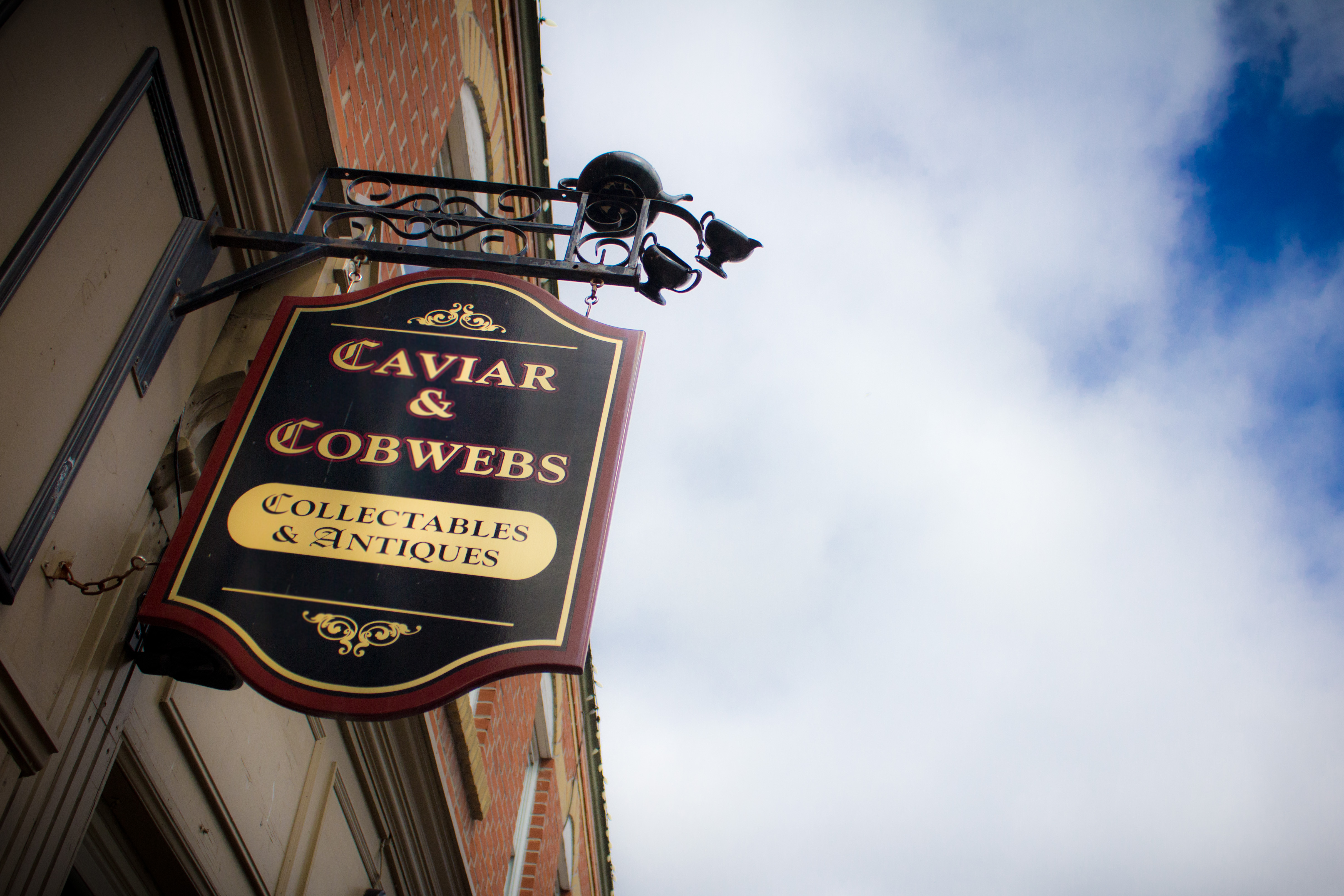 Caviar & Cobwebs Garage Sale logo